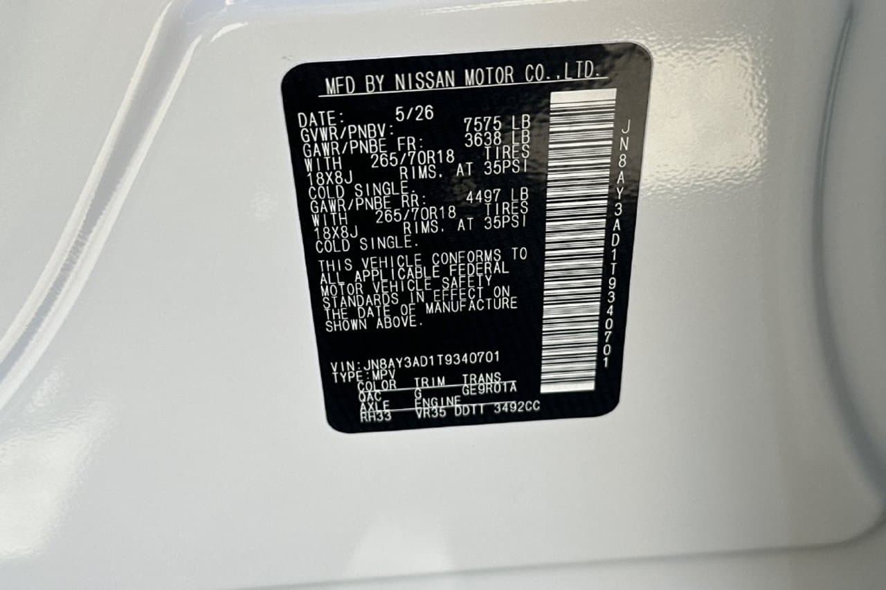 2026 Nissan Armada SV 25