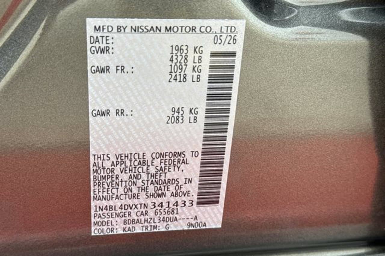 2026 Nissan Altima SV 23