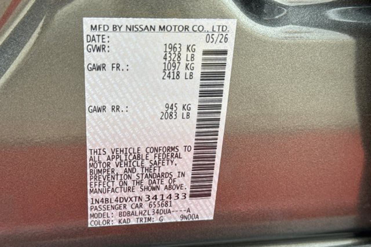 2026 Nissan Altima SV 21