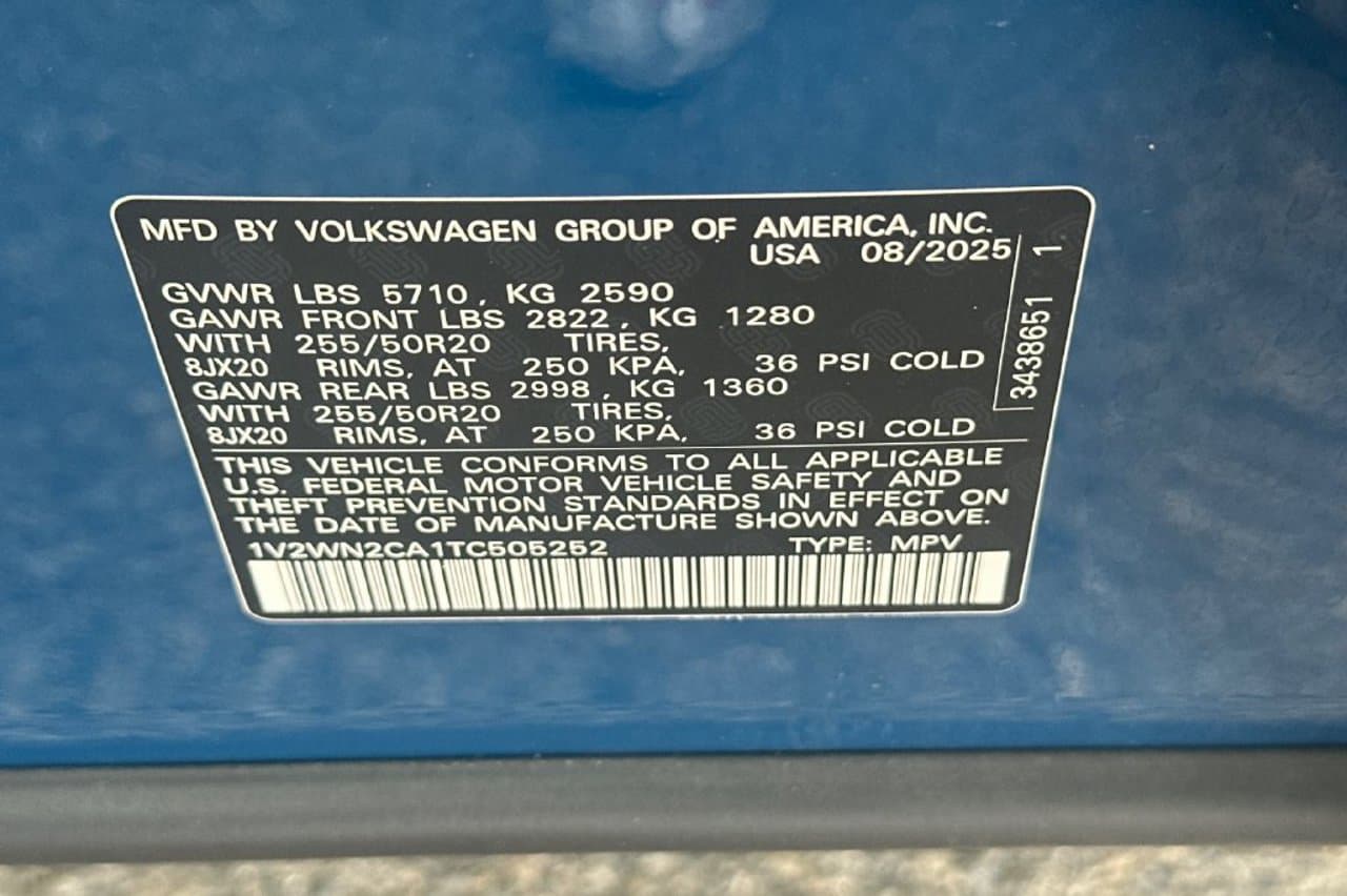 2026 Volkswagen Atlas 2.0T SE w/Technology 25